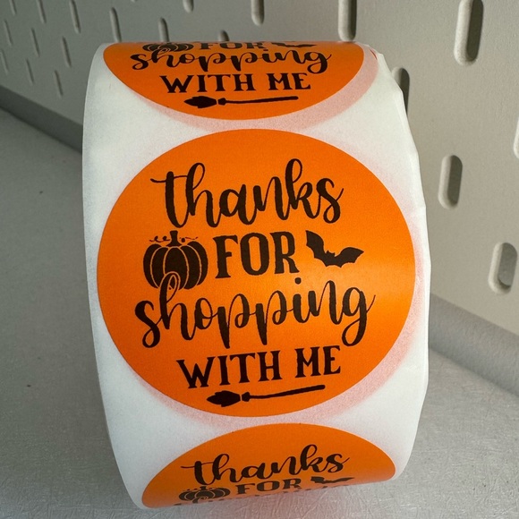 Thank You for Shopping with me Sticker halloween fall thank you sticker - Picture 5 of 9